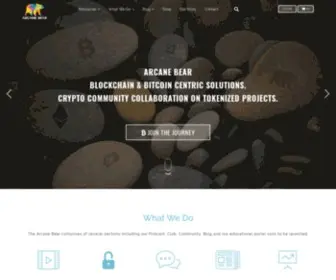 Arcanebear.com(Bitcoin, Crypto-news, Ethereum Litecoin & Blockchain) Screenshot
