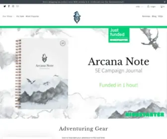 Arcanegoods.com(Arcane Goods) Screenshot