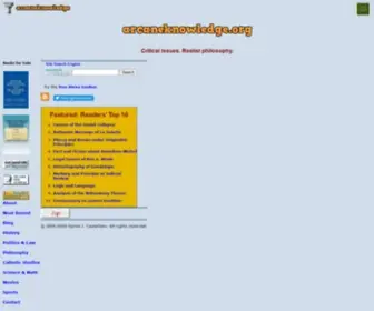 Arcaneknowledge.org(Arcane Knowledge) Screenshot