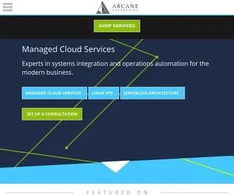 Arcanestrategies.com(Arcane Strategies) Screenshot