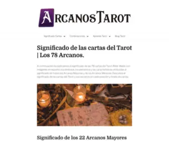 Arcanosmayorestarot.com(▷) Screenshot