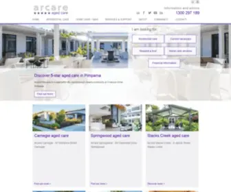 Arcare.com.au(Star aged care & home care in Queensland) Screenshot