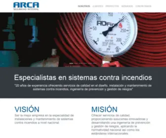 Arcaseguridadintegral.com(SISTEMAS CONTRA INCENDIO) Screenshot