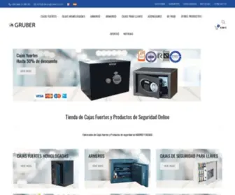 Arcasgruber.com(Tienda Cajas fuertes y Productos de Seguridad. Fabricantes Arcas Gruber ®) Screenshot
