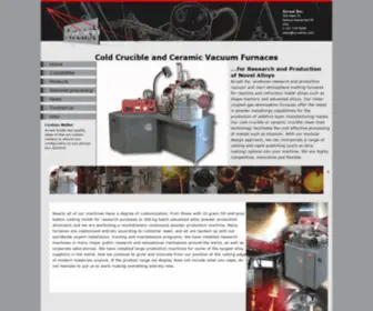 Arcastinc.com(Arcast Arc and Induction Cold Crucible) Screenshot