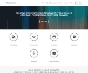 Arcature.com(Arcature Brand Consulting) Screenshot