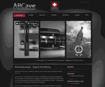 Arcave.com(ARCave Weinregale) Screenshot