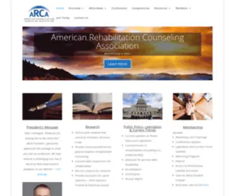 Arcaweb.org(American Rehabilitation Counseling Association) Screenshot