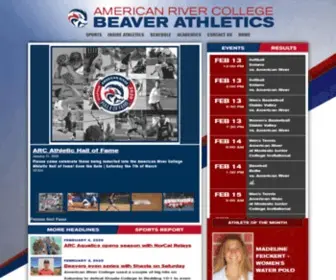 Arcbeavers.com(American River College Athletics) Screenshot