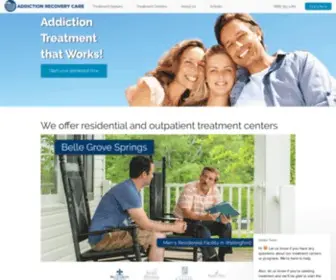 Arccenters.com(Addiction Recovery Care) Screenshot