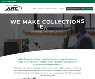 Arccollects.com(ARC Management Group) Screenshot