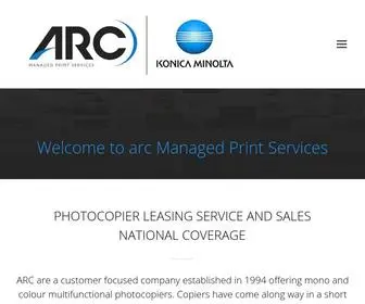 Arccolourcopiers.com(COLOUR COPIERS KENT KONICA PRINT COPY SCAN LEASING) Screenshot