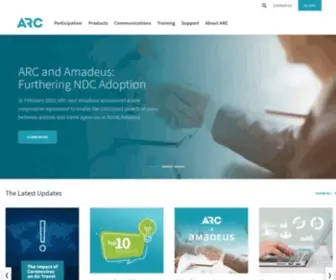 Arccorp.com(Airlines Reporting Corporation) Screenshot