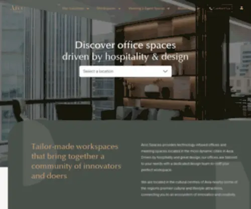 Arccspaces.com(Arcc Spaces) Screenshot