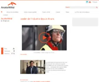 Arcelormittalinfrance.com(ArcelorMittal en France) Screenshot