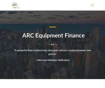Arcequipmentfinance.com(ARC Equipment Finance) Screenshot