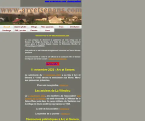 Arcetsenans.com(église) Screenshot