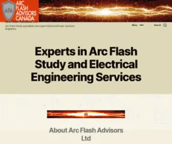 ArcFlashadvisors.com(Arc Flash Advisors Ltd) Screenshot