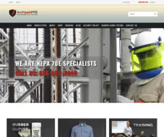 ArcFlashppe.com(Personal Protective Equipment) Screenshot