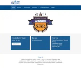 ArcFoundationvc.org(The Arc Foundation of Ventura County) Screenshot