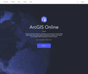 ArcGis.com(Main) Screenshot