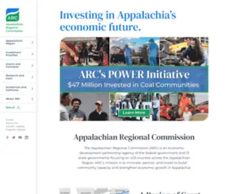 ARC.gov(The Appalachian Regional Commission) Screenshot
