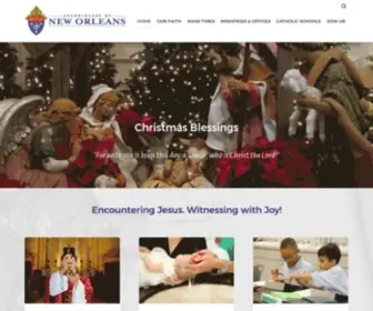 ARCH-NO.org(Archdiocese of New Orleans) Screenshot
