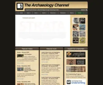 Archaeologychannel.org(The Archaeology Channel) Screenshot