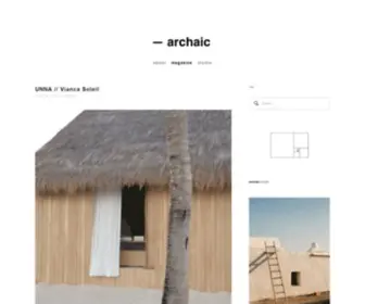 Archaic-Mag.com(Archaic Mag) Screenshot