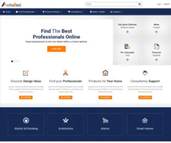 Archallied.com(Building consultant) Screenshot