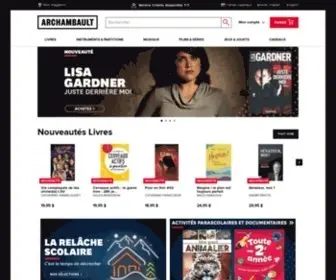 Archambault.ca(Notre magasin en ligne propose un large éventail de produits de divertissement pour tous) Screenshot