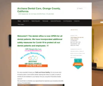 Archanadentalcare.com(Archana Dental Care) Screenshot