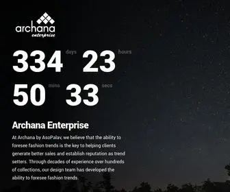 Archanaindia.com(Archana Enterprise) Screenshot