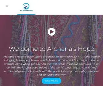 Archanashope.org(Archana's Hope) Screenshot