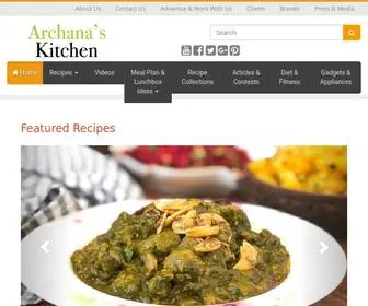 Archanaskitchen.com(Archana's Kitchen) Screenshot