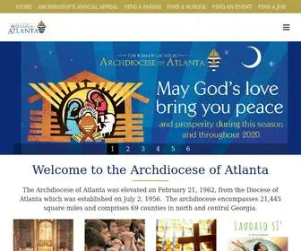 Archatl.com(Roman Catholic Archdiocese of Atlanta) Screenshot