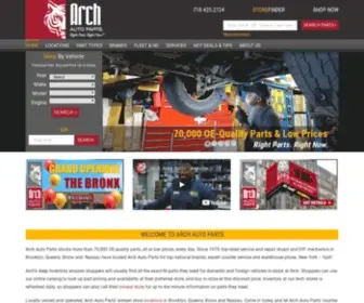Archautoparts.com(Arch Auto Parts New York) Screenshot