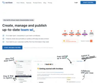 Archbee.io(Documentation Platform for Product Teams) Screenshot