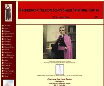 Archbishopfultonsheencentre.com(The Archbishop Fulton John Sheen Spiritual Centre and Communication Room) Screenshot