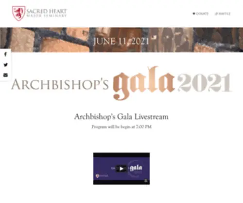 Archbishopsgala.com(Archbishop's Gala) Screenshot