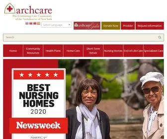 Archcare.org(Elderly Care) Screenshot