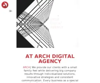 Archdigitalagency.com(ARCH Digital Agency) Screenshot