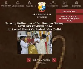 Archdiocesedelhi.org(Archdiocese of Delhi) Screenshot