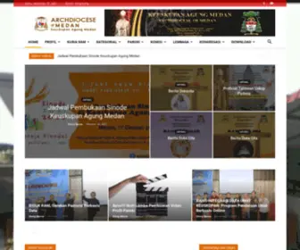 Archdioceseofmedan.or.id(Keuskupan Agung Medan) Screenshot