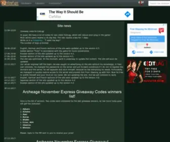 Archeagedatabase.net(Archeage Database 1.2) Screenshot