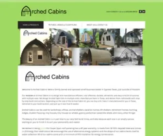 Archedcabins.com(Arched Cabins) Screenshot