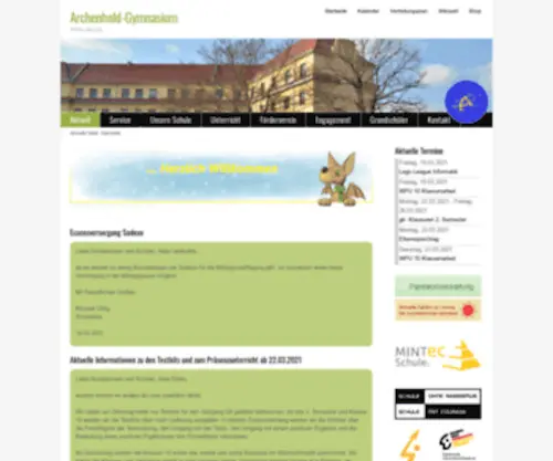 Archenhold-GYmnasium.de(Archenhold GYmnasium) Screenshot