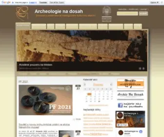 Archeologienadosah.cz(Archeologie na dosah) Screenshot