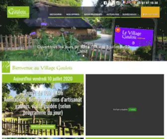 Archeosite-Gaulois.asso.fr(Le Village Gaulois) Screenshot