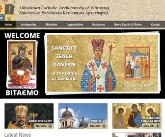 Archeparchy.ca(Ukrainian Catholic Archeparchy of Winnipeg) Screenshot